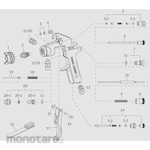 ANEST IWATA Spare Parts Spray Gun Air Cap Set-21