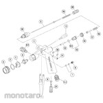 ANEST IWATA Spare Parts Spray Gun Air Valve Seat Screw