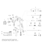 ANEST IWATA Spare Parts Spray Gun Nozzle Needle Set 10