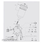 ANEST IWATA Spare Parts Spray Gun Nozzle Needle Set 14