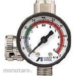 ANEST IWATA Straight Type Hand Pressure Gauge