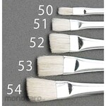 ESCO No.2 flat brush (wool / white)