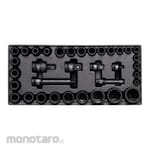 Yato PVC Tray with Impact Sockets Set