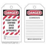 BRADY Confined Space Tag (Label Bahaya)