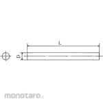 Kanamori Drill Mfg. Wrap bar (hardened polished round bar) MB