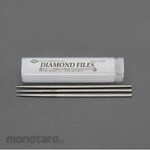 ESCO 140mm Diamond File (Precision, Round / 3 Grain, 3pcs)