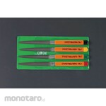 ESCO 185mm file (half circle, 4-piece set / coarse, medium, thin, oily)
