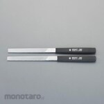 ESCO 215mm File (2-piece set / chrome coating / flat / rough-oil grain
