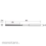 MINITOR Minimo Electrodeposited Diamond File # 170 Triangle