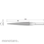 MINITOR Minimo File Coarse grain Half circle