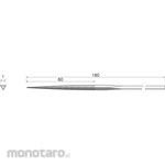 MINITOR Minimo diamond file triangle # 140