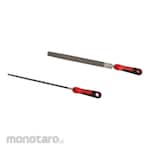 SAM 200/250mm Standard Round Engineers File With Soft-Grip Handle