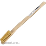 TRUSCO Machine-Planted Bamboo Brush Curved Handle, Pakin Bristles (Sikat Kawat)