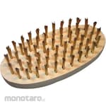 TRUSCO Oval 6 Line Brush Gold Plated Wire
