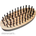 TRUSCO Oval 6 Line Brush Hard Steel Wire