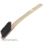 TRUSCO Professional Hand-Planted Bamboo Brush Curved Handle, Horsehair (Sikat Kawat)