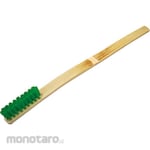 TRUSCO Professional Hand-Planted Bamboo Brush Curved Handle, Nylon (Sikat Kawat Nilon)