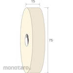 MINITOR Minimo Felt Wheel Soft Φ75 x 15 3 Pieces (Roda Poles Felt)