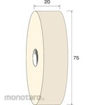 MINITOR Minimo Felt Wheel Soft Φ75 x 20 3 Pieces (Roda Poles Felt)