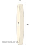 MINITOR Minimo Felt Wheel Standard Φ150 x 15 (Roda Poles Felt)