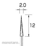 YANASE Electroplated diamond bar taper type