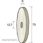 MINITOR Minimo Cotton buff wheel For intermediate finish Φ75 2 pieces