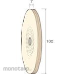 MINITOR Minimo Cotton buff wheel for finishing Φ100 2 pieces