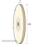 MINITOR Minimo Cotton buff wheel for finishing Φ125 2 pieces
