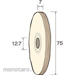 MINITOR Minimo Cotton buff wheel for finishing Φ75 2 pieces