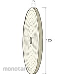 MINITOR Minimo Cotton buff wheel for intermediate finish Φ125 2 pieces