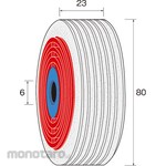 MINITOR Minimo ring buff wheel felt Φ8