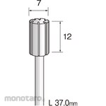 MINITOR Mini-mo rubber holder for tip flat Φ9