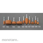 ESCO 50x13mm / 6-square shaft whetstone with shaft (straight / WA)