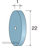MINITOR Minimo AC grinding wheel # 100 Φ22X3 10 pieces