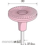MINITOR Minimo ceramic rubber disc for metal # 120 Φ30