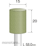 MINITOR Minimo polishing rubber whetstone WA medium # 320 Φ15
