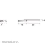 MINITOR Minimo stick holder 3 × 6mm