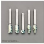 ESCO [Coated] Carbide cutter (6mm shaft) 5-piece set EA819R series