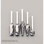 ESCO 5-piece set [Coated] Carbide bar (for aluminum, 6 mm shaft)