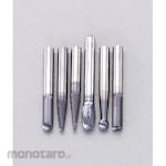 ESCO 6 pcs / 6mm shaft [TiAIN coating] Carbide bar set