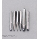 ESCO 6pcs / 6mm shaft [for stainless steel] Carbide cutter set