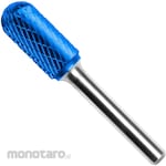 HARDY Carbide Rotary Burr, Blue Coated, C-Type, Cylindrical (Rounded Tip), Double Cut