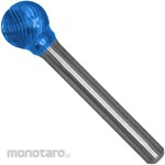 HARDY Carbide Rotary Burr, Blue Coated, D-Type, Ball, Single Cut