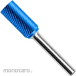 HARDY Carbide Rotary Burr, Blue Coated, Type A, Cylindrical, Single Cut