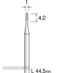 MINITOR Minimo steel cutter straight chip breaker cut Φ1