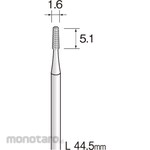 MINITOR Minimo steel cutter straight chip breaker cut Φ1.6.