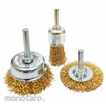 Langsol Mounted Brush Set Coated Wire (Mata Bor Sikat Kawat)