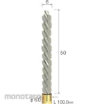 MINITOR Mini Spiral Hole Brush Stainless Φ6 (Mata Bor Sikat)