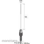 MINITOR Minimo Electrodeposited Diamond Single Wrap # 180 Φ0.8