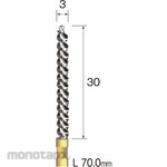 MINITOR Minimo Spiral Hall Brush Horse Hair Φ3